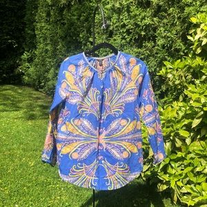 J. Crew Multicolor Patterned Blouse